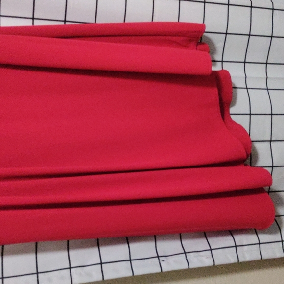 Lane Bryant red sleeveless dress with asymmetrical hem in size 20. - Picture 4 of 5